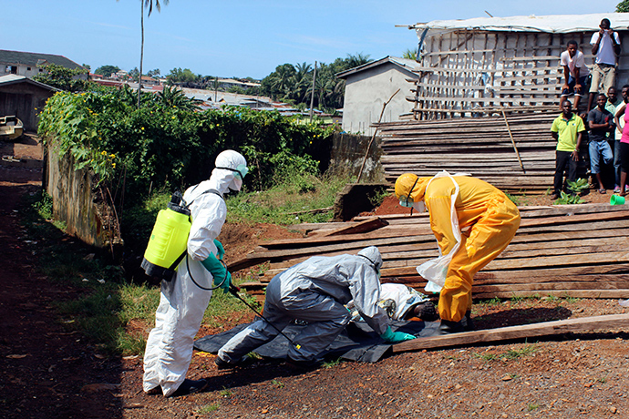 ebola dead body