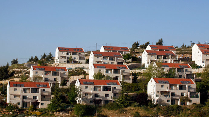 Jewish settlement near the Palestinian West Bank