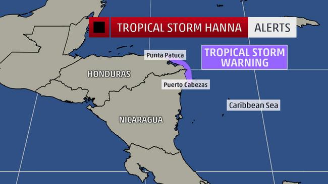 tropical storm hanna watches