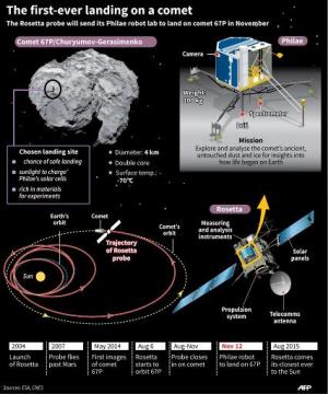 Factfiles on the Rosetta probe
