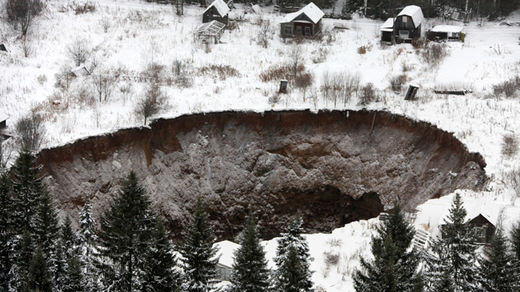 Click to enlarge sinkhole russia urals