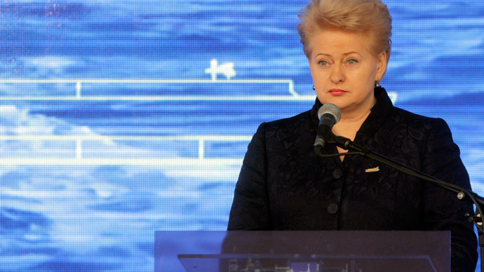 Lithuania's President Dalia Grybauskaite