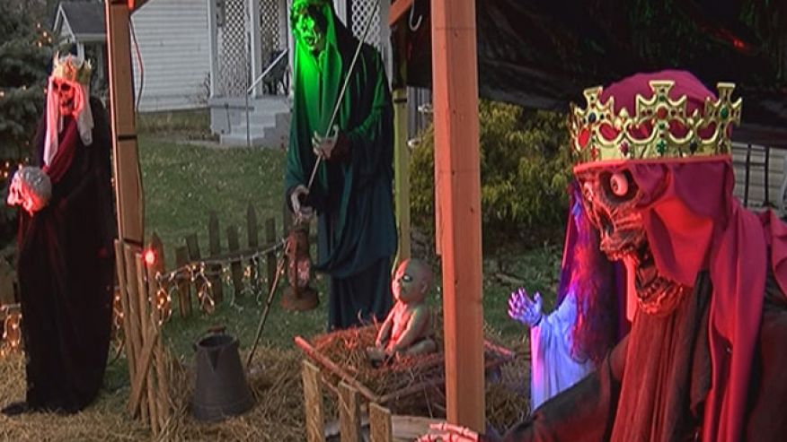 Click to enlarge zombie nativity