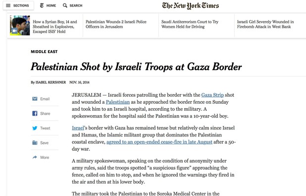 NYT propaganda israel