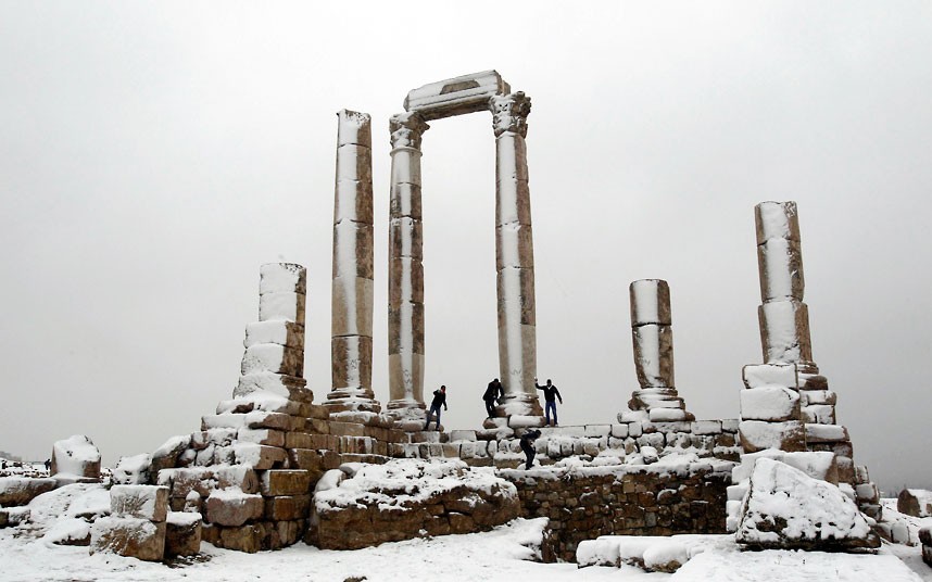 Click to enlarge Snow in Jordan