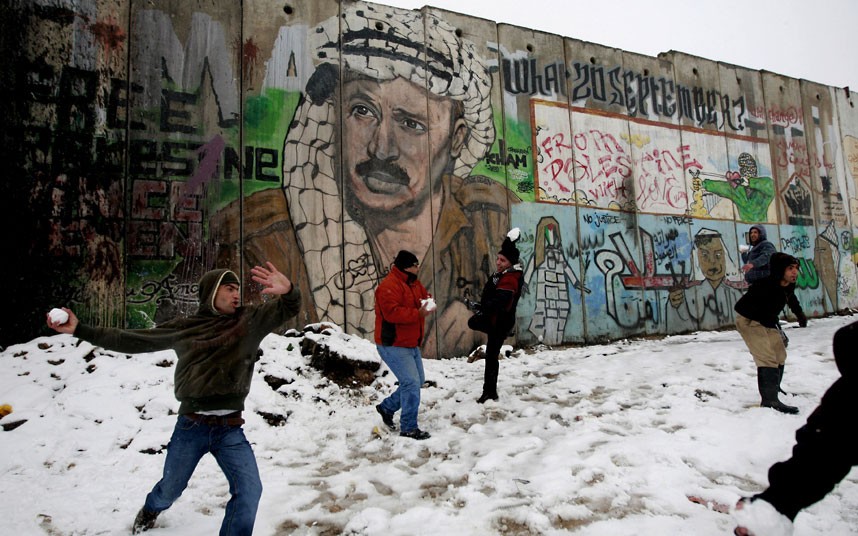 Click to enlarge Snow in Palestine