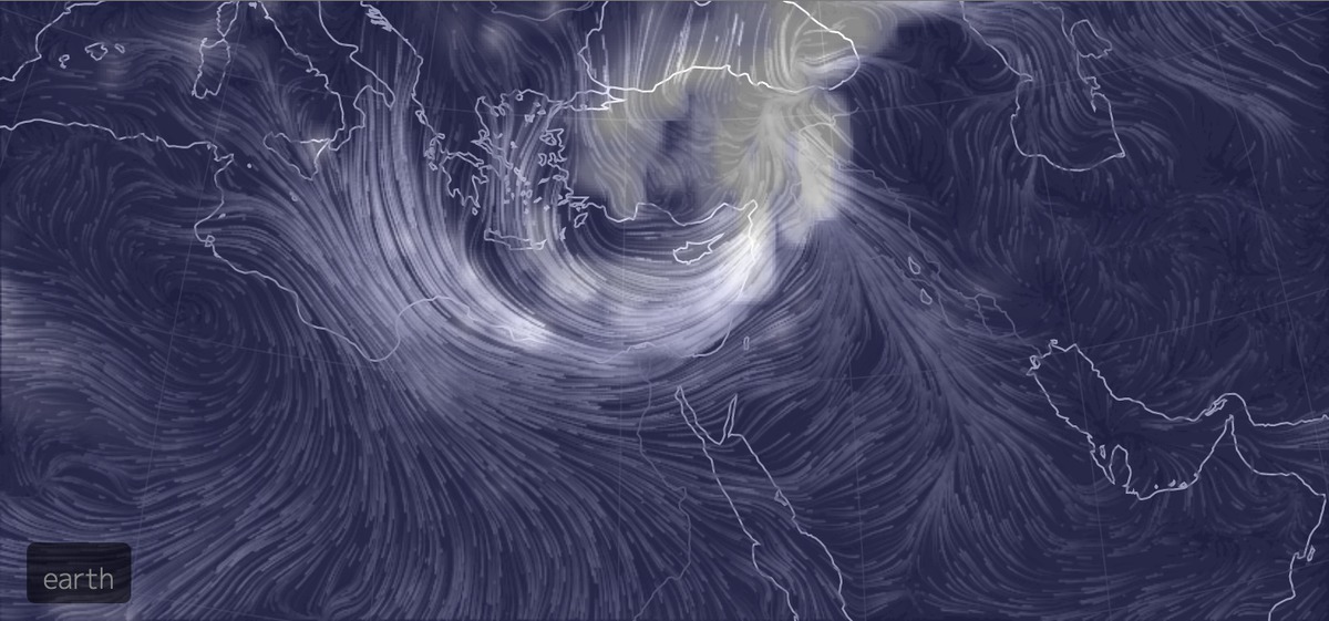 Click to enlarge Winds in Middle East