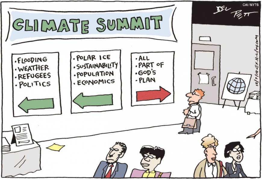 climate summit cartoon