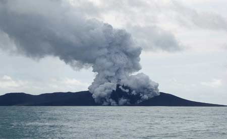 Click to enlarge Erupting Volcano