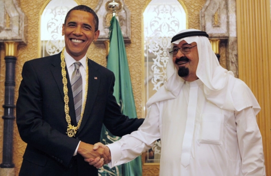 Obama and Abdullah