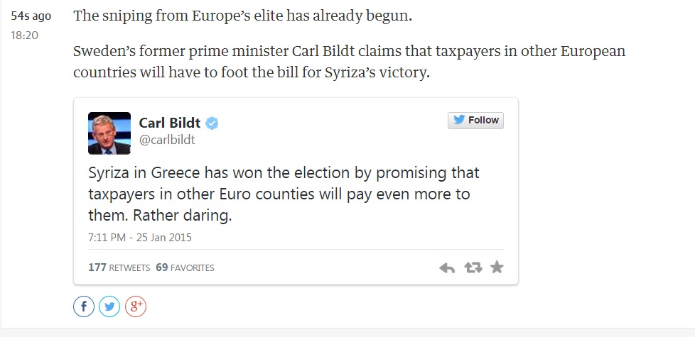 Carl Bildt twit