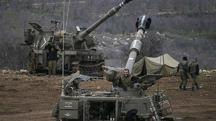 Israel mobile artillery units
