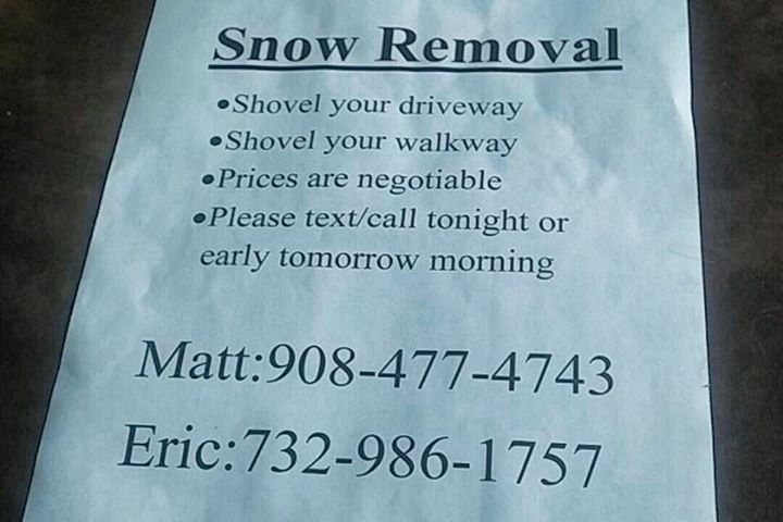 snow removal ad
