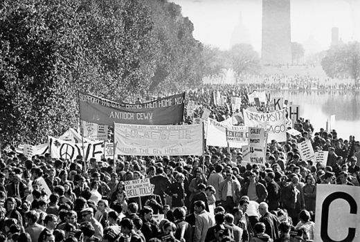 protesters march