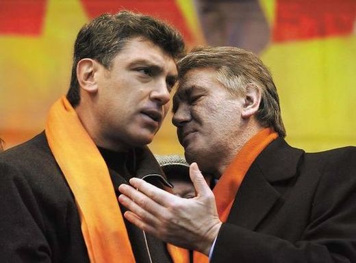 Nemtsov with Yushchenko