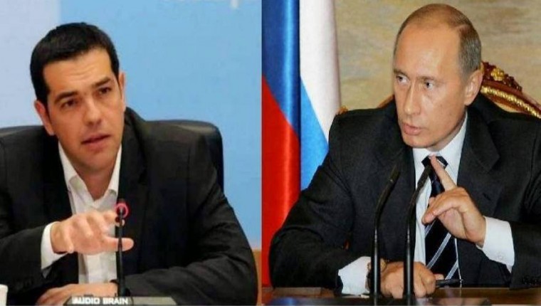 Alexis Tsipras and Vladimir Putin