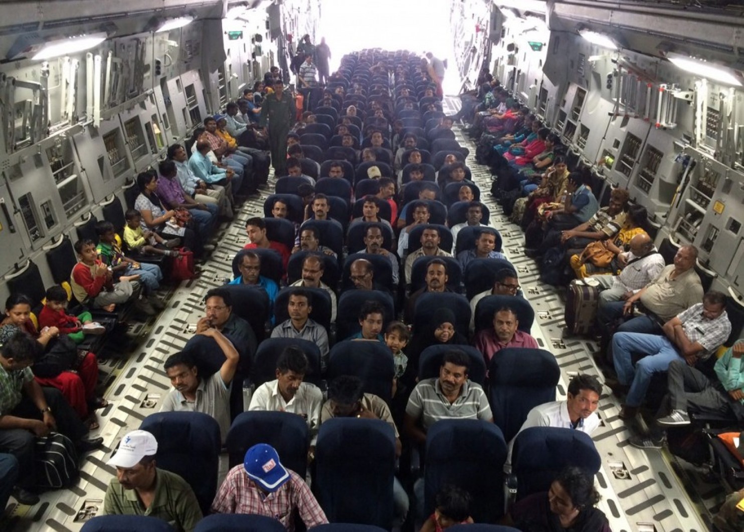 Indian Air Force evacuation plane