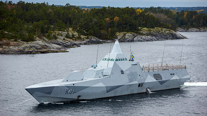 Swedish corvette HMS Visby