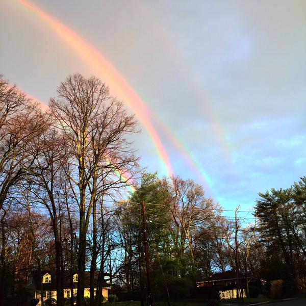 Click to enlarge Quadruple Rainbow