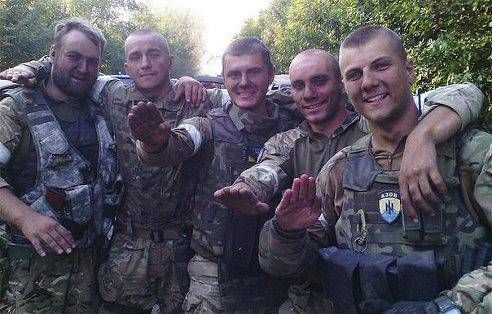 Azov battalion recruits