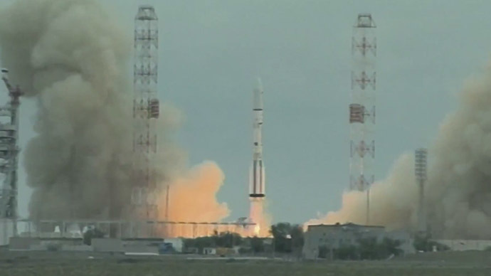 Proton rocket launch