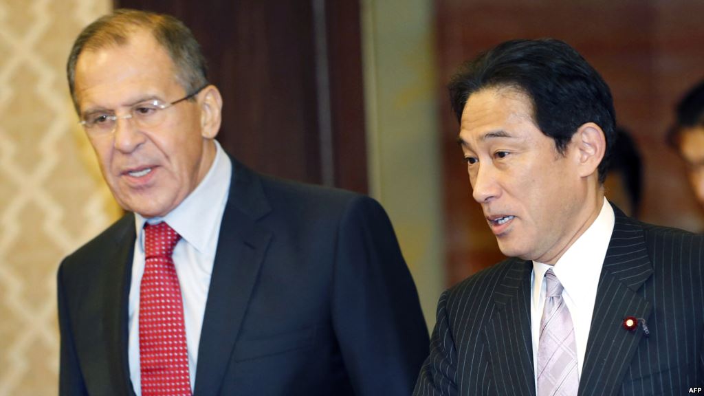 Click to enlarge Lavrov and Kishida