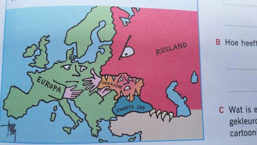 Anti-Russian propaganda appearing in Dutch school textbooks