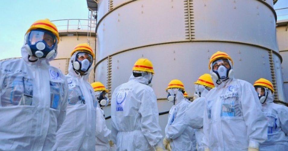 storage tanks at Fukushima