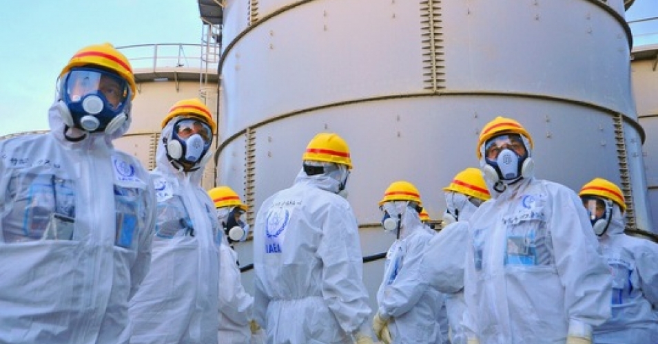 Click to enlarge storage tanks at Fukushima