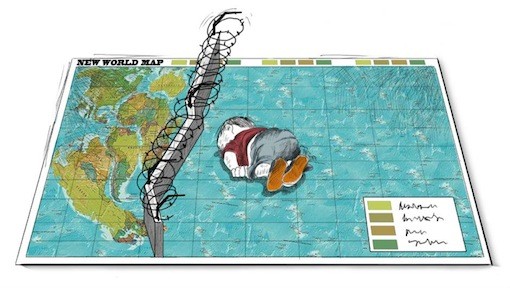 Jordanian cartoonist of Aylan Kurdi