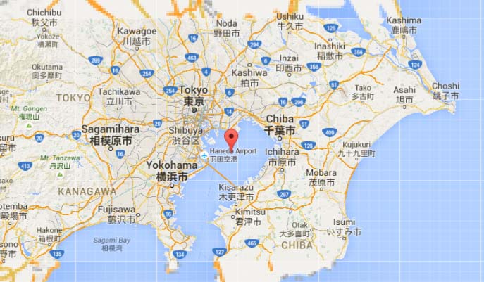 Click to enlarge Tokyo Bay map
