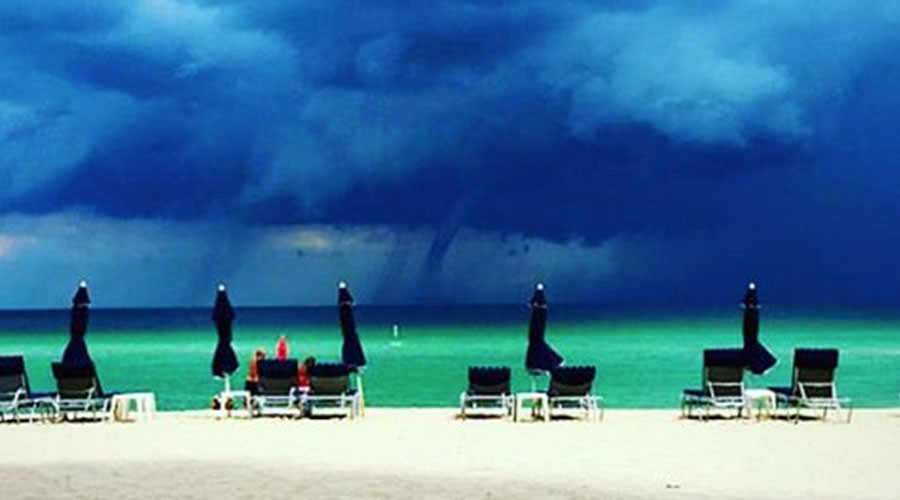 Miami Beach waterspouts