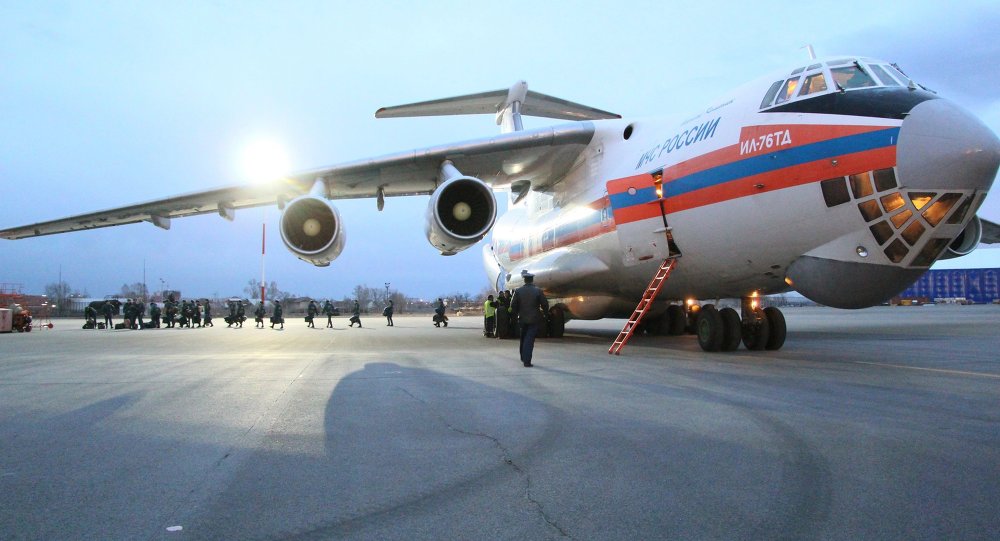 Russian aid plane