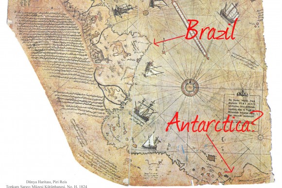 Click to enlarge Piri Reis map
