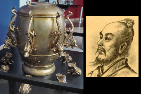 Click to enlarge ancient Chinese seismoscope, oopart
