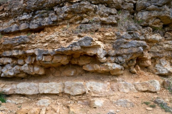 Click to enlarge limestone rock formation