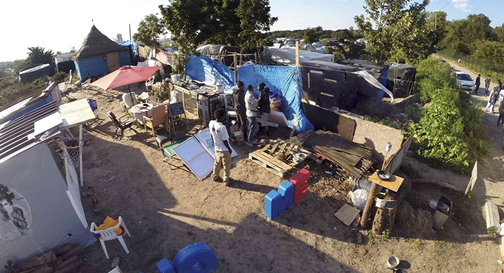 Refugee camp in Calais