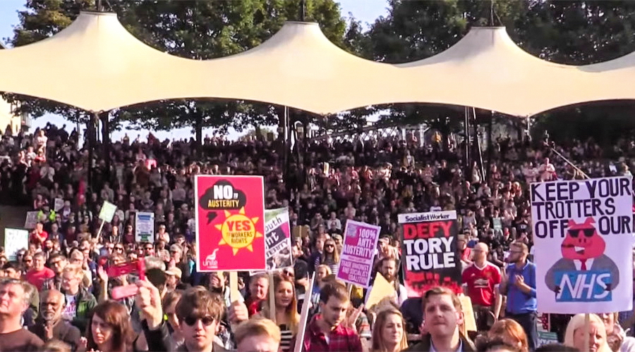 Manchester anti-austerity march 