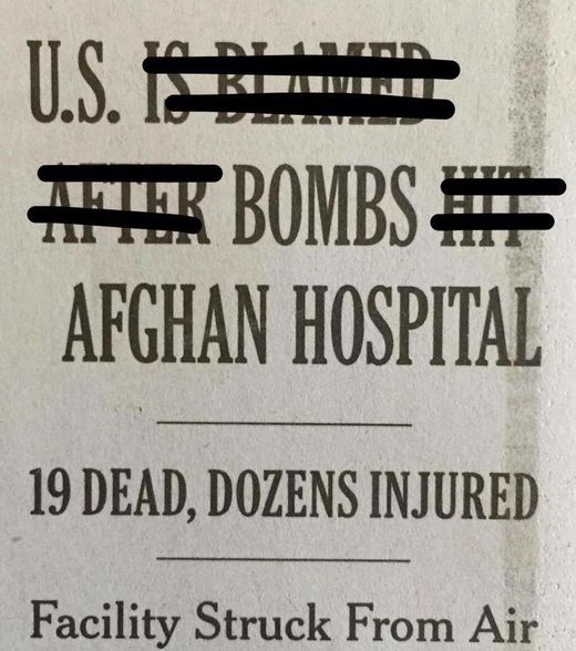 Click to enlarge A New York Times headline