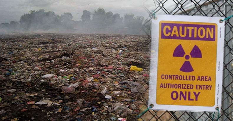 Click to enlarge nuclear landfill