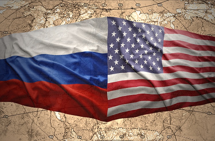 russia america flag