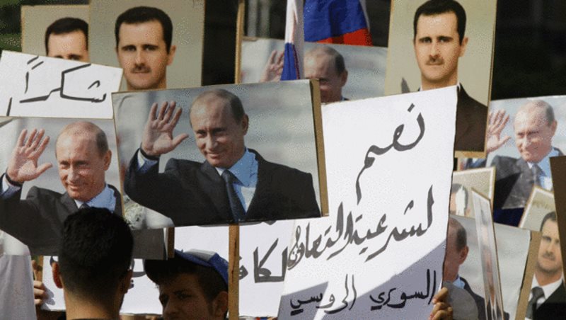 support for Putin Assad
