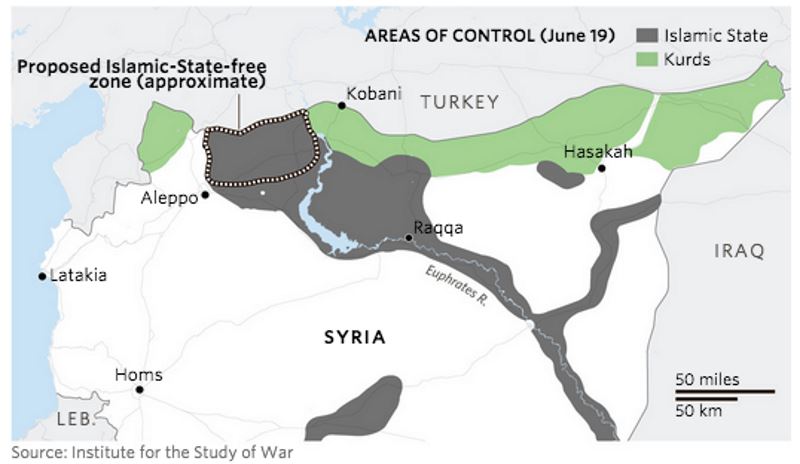 kurd areas of control
