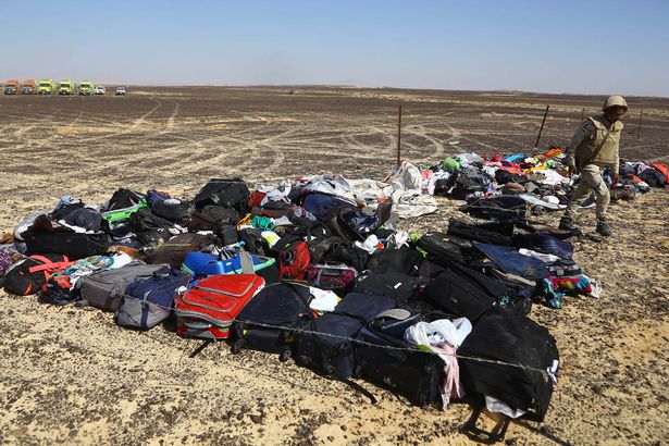 Luggage from A321 jet crash