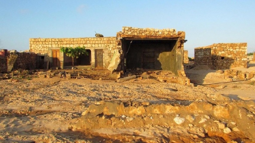 Click to enlarge damaged house after Cyclone Megh