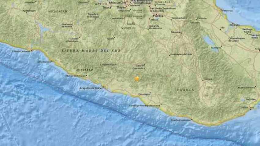 mexico earthquake map