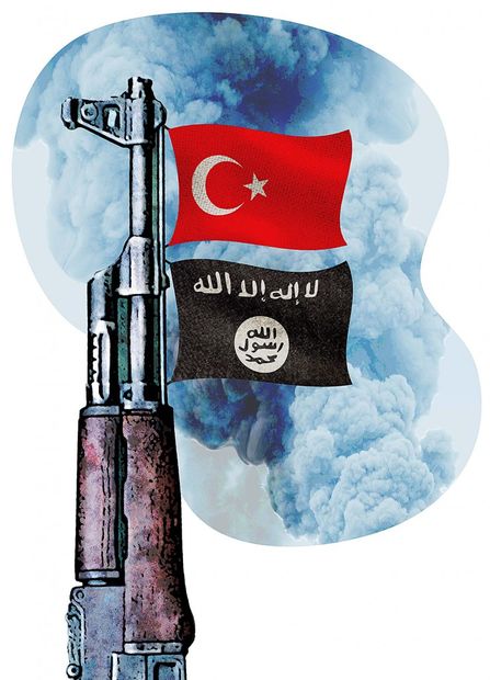 turkey supports IS