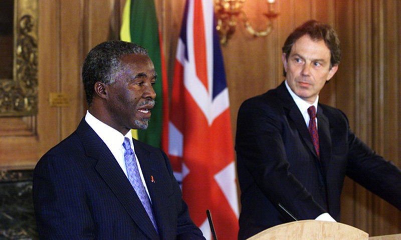 Thabo Mbeki andd Tony Blair 