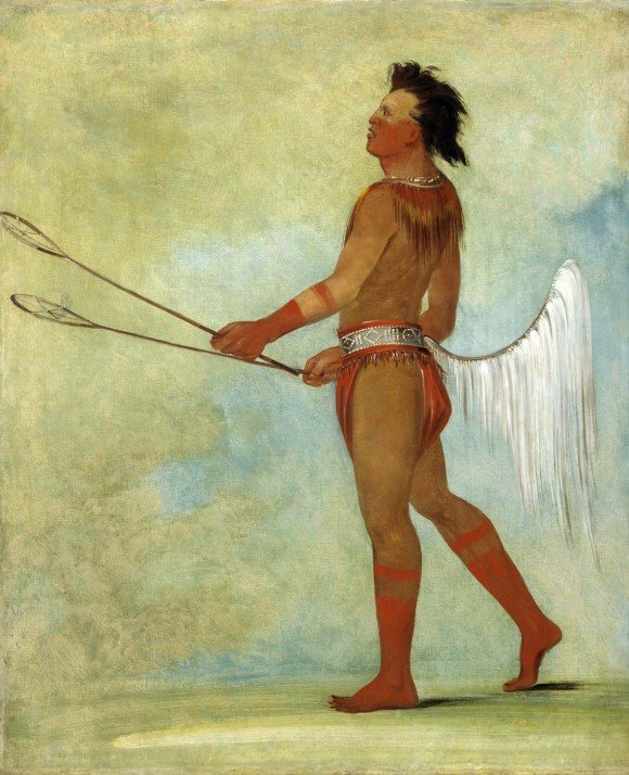 Choctaw stick-ball player