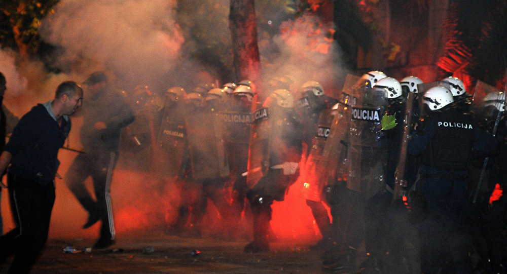 Click to enlarge Montenegro protests
